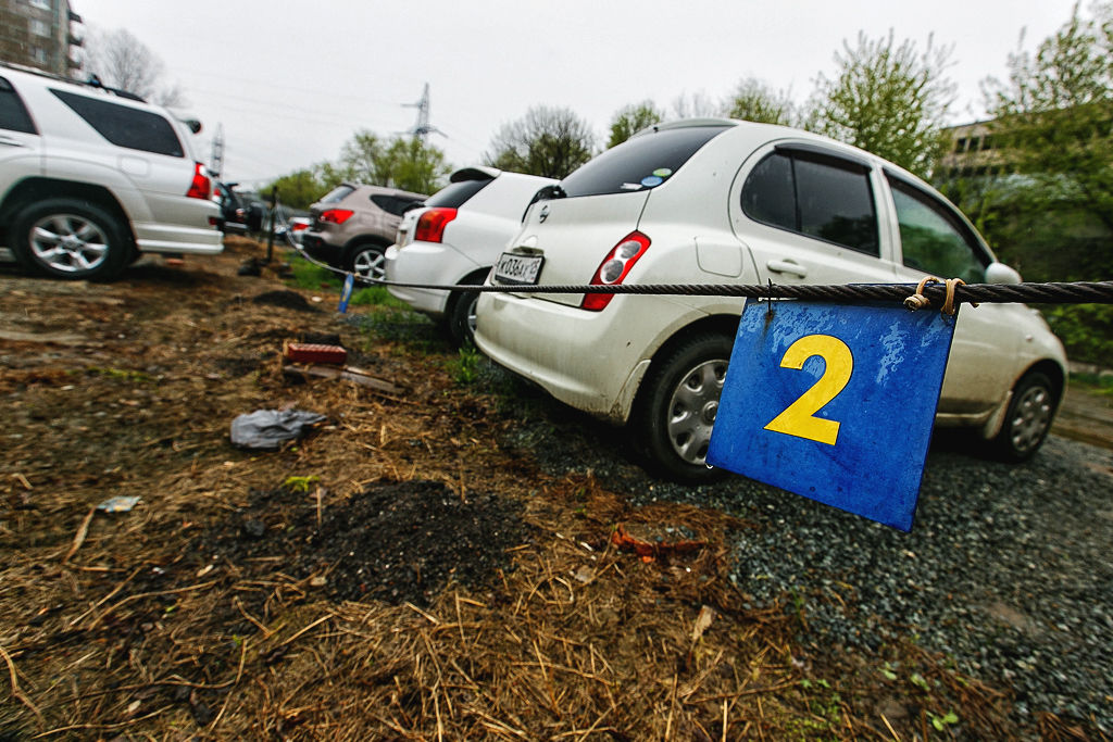 Нелегальная автостоянка