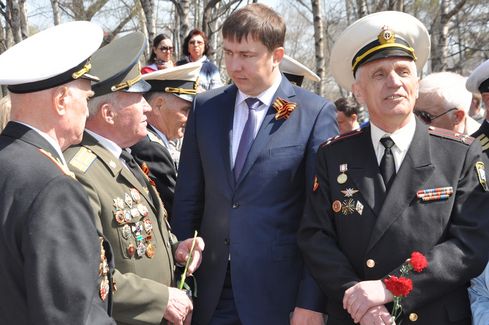 Открытие Аллеи героев в парке Победы. Май 2013