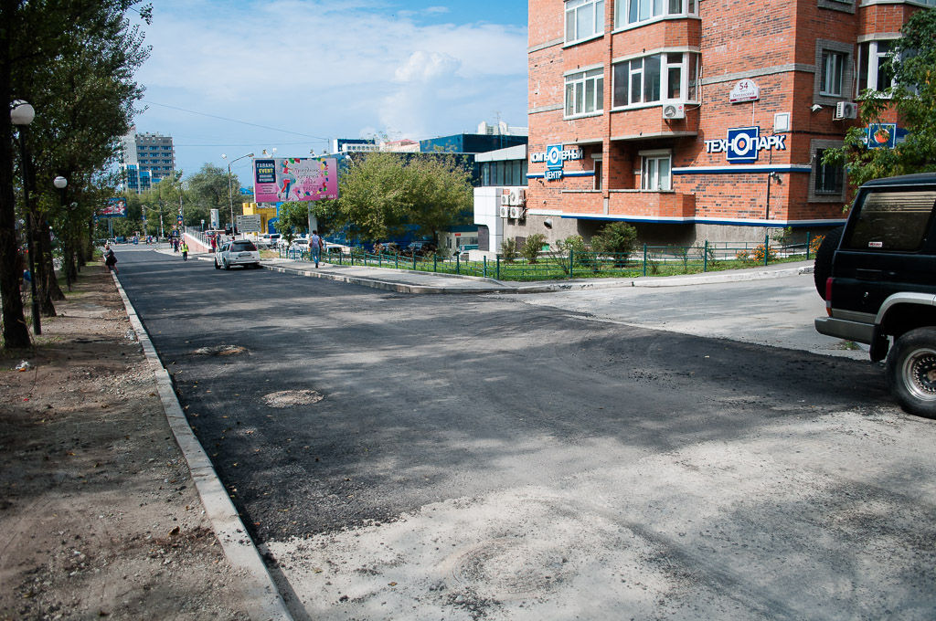 Новое асфальтовое покрытие