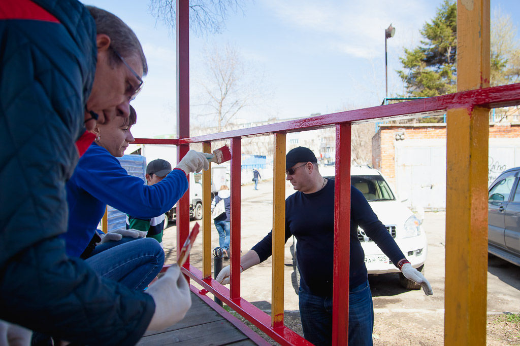 Субботник в Первореченском районе Владивостока